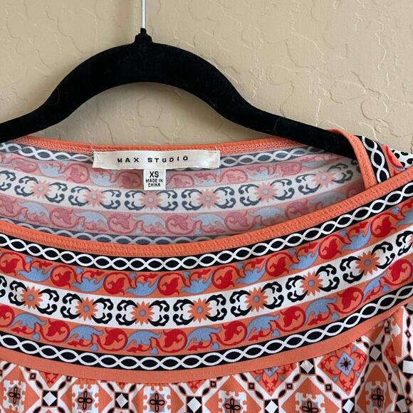 Max Studio Pink Scandinavian Print Dress - Picture 4 of 5